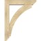 Ekena Millwork Thorton Slat Rough Sawn Bracket w/ Offset Brace, Douglas Fir, 6"W x 28"D x 36"H BKT0604X28X36THR06RDF - alternate 2